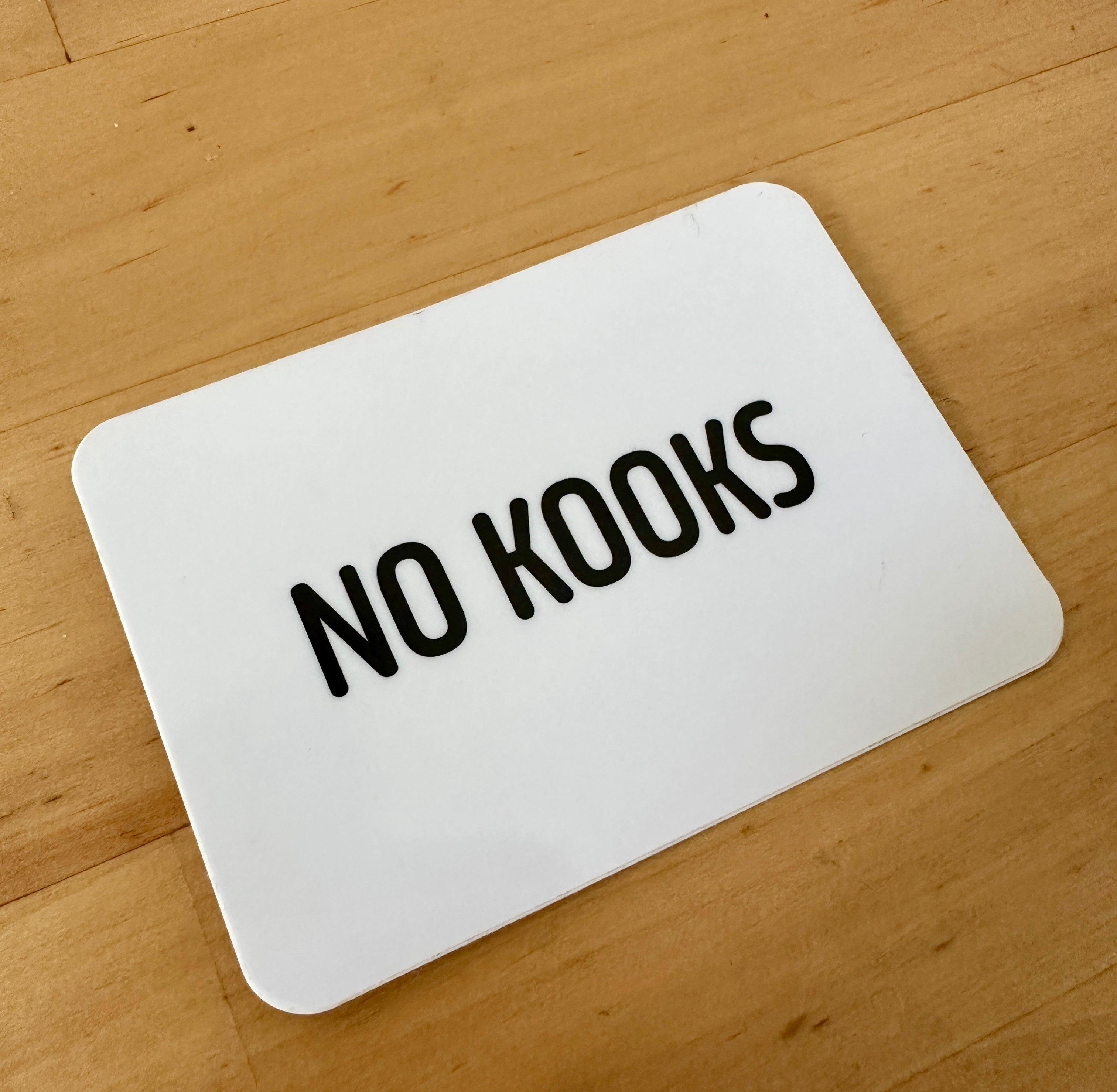 No Kooks Gloss Sticker
