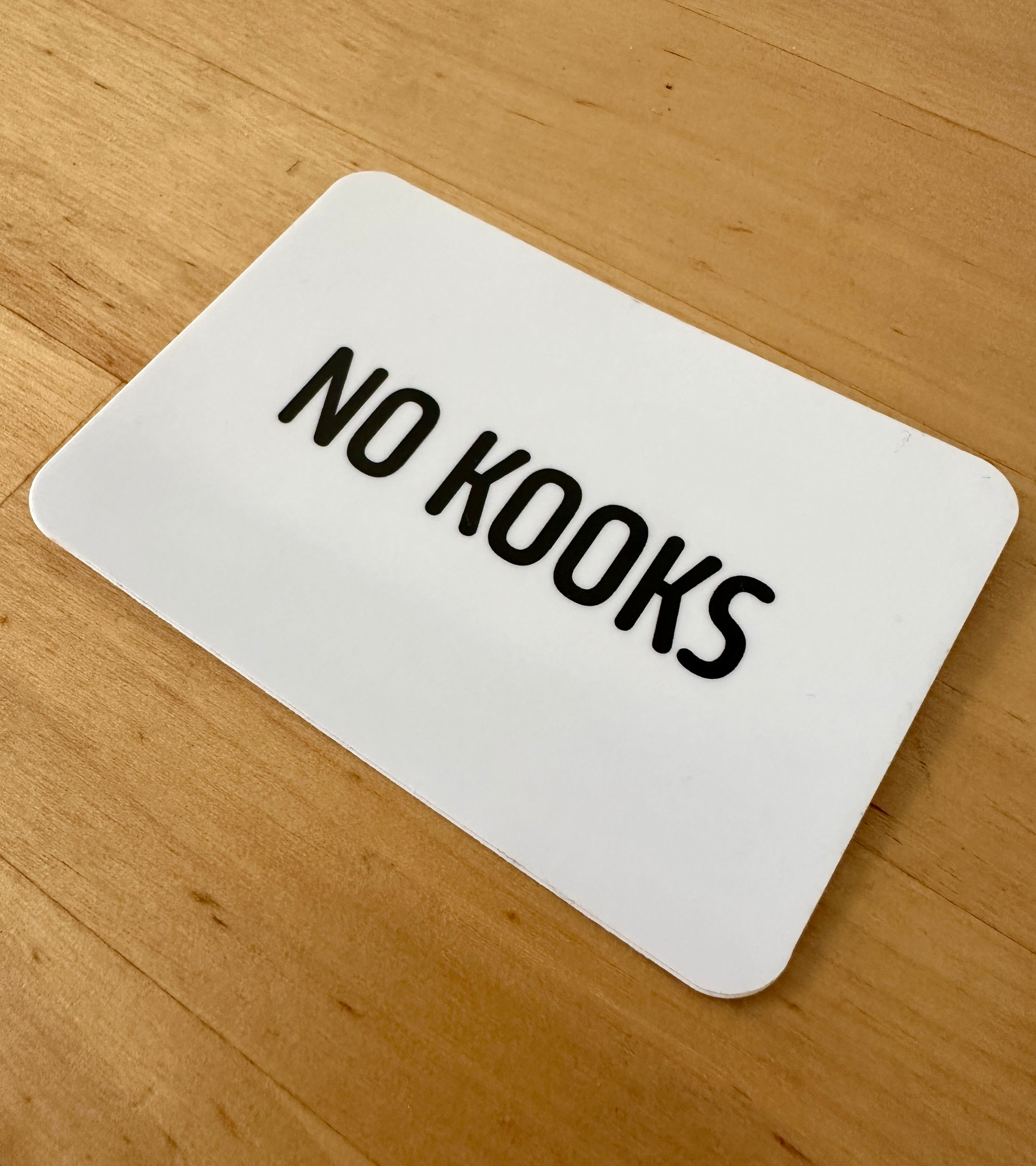 No Kooks Gloss Sticker