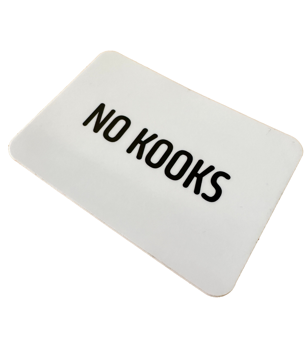 No Kooks Gloss Sticker