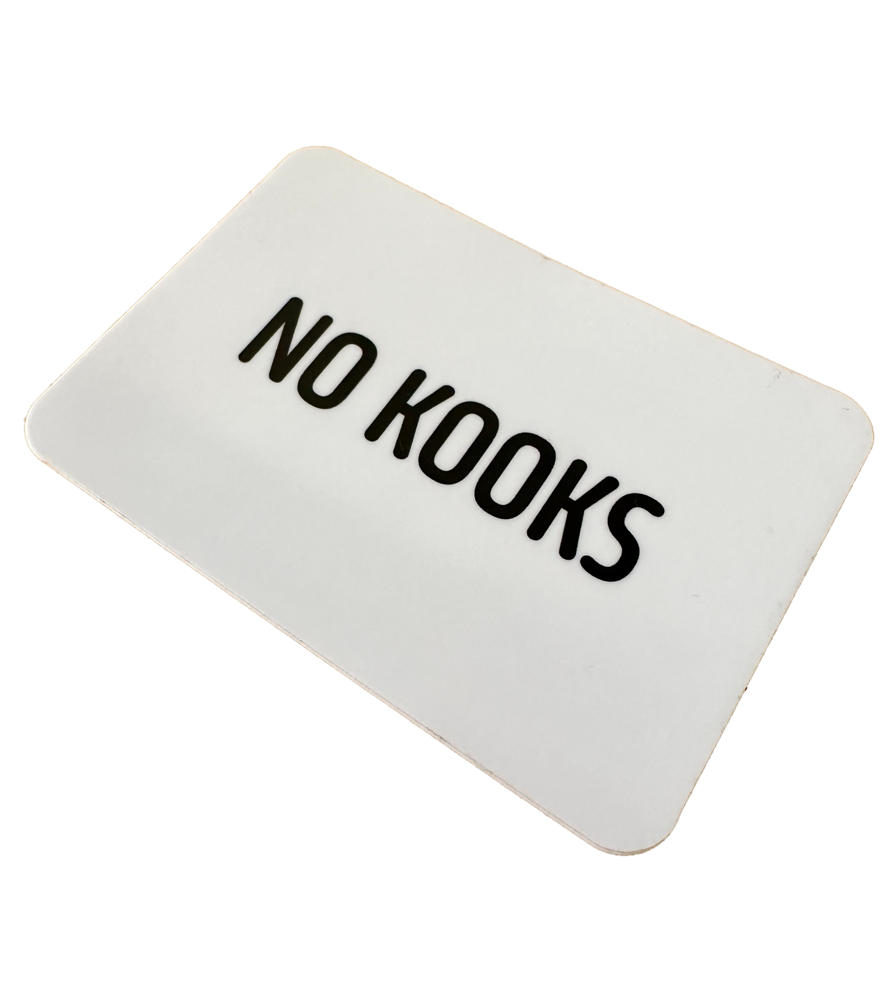 No Kooks Gloss Sticker